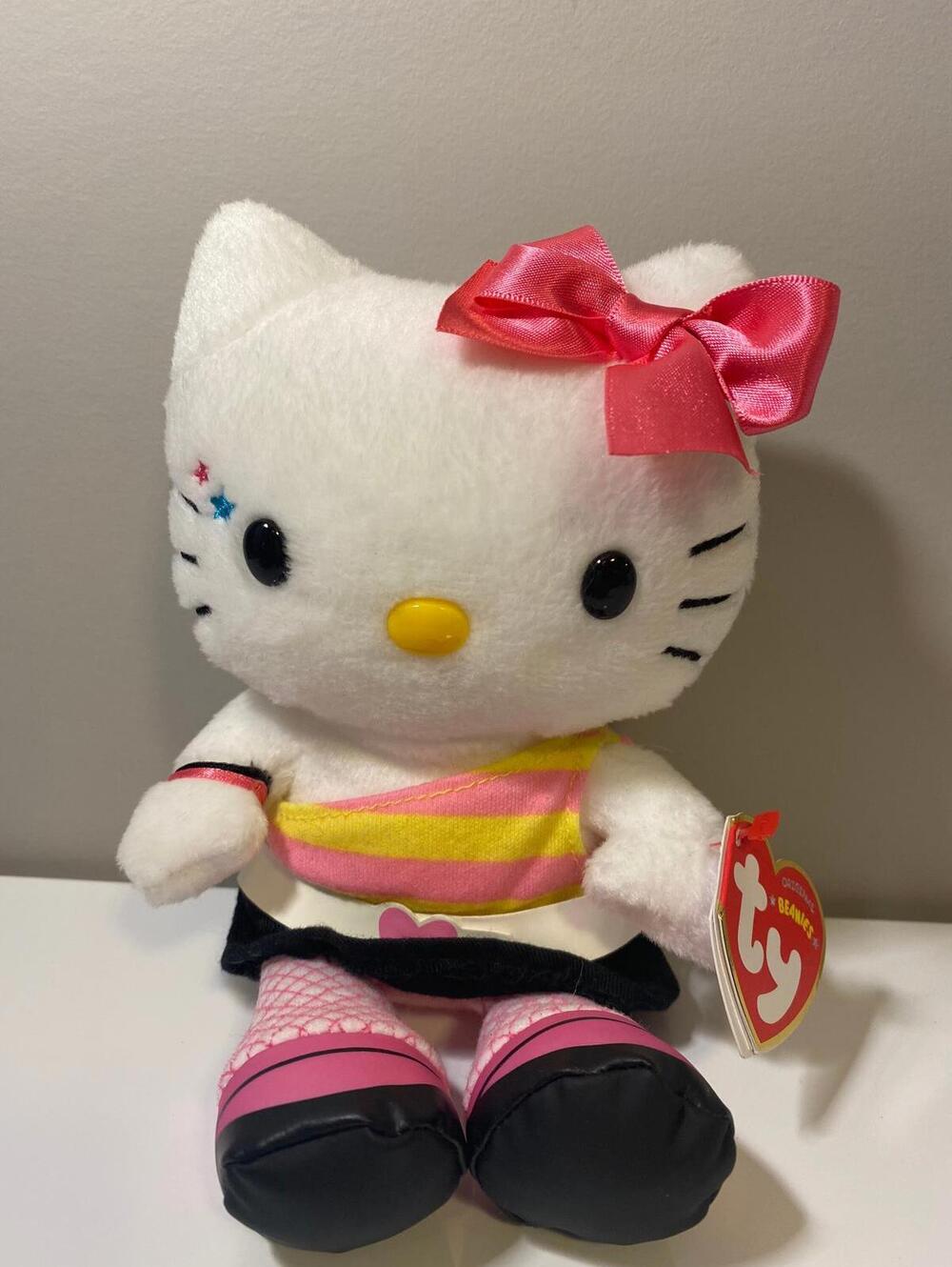 Ty Beanie Baby “Retro Hello Kitty” the Vintage Hello Kitty Plush (5.5 inch)